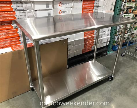 costco stainless steel preparation table